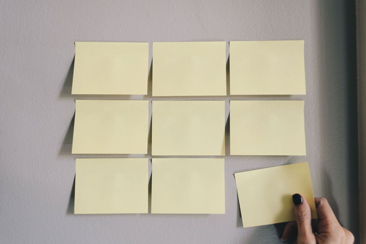 Post It Notes On A Wall Post It Notes